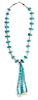 A Turquoise Nugget and Heishi Necklace with Jocla