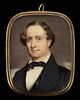 EDWARD SAMUEL DODGE (NEW YORK / VIRGINIA, 1816-1857) MINIATURE PORTRAIT OF A MAN