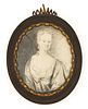 JOHN WATSON (BRITISH / AMERICAN, 1685-1768), ATTRIBUTED, MINIATURE PORTRAIT OF MARY LAURENCE VAUGHN