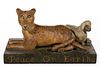 FRANK FINNEY (CAPEVILLE, VIRGINIA, B. 1947) CARVED AND PAINTED FOLK ART "PEACEABLE KINGDOM" CARVING