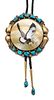 A Large Navajo Bolo, Tim Bedah and BK Manning Diameter 4 inches.