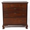 SOUTHEASTERN PENNSYLVANIA CHIPPENDALE WALNUT CHEST OF DRAWERS
