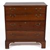 TIDEWATER VIRGINIA CHIPPENDALE WALNUT CHEST OF DRAWERS