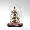 Miniature Great Wheel Skeleton Clock