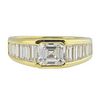 Certified 1.10ct VS DE Emerald Cut Diamond Engagement Ring