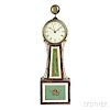 Elnathan Taber Patent Timepiece or "Banjo" Clock with Alarm