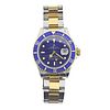 Rolex Submariner Blue Two Tone Watch 16613