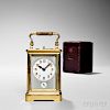 Miniature French Grande Sonnerie Carriage Clock with Alarm
