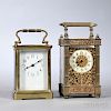 Two Time-only French Carriage Clocks