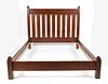 An Arts and Crafts Style Oak Queen Size Bed