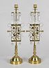 A Pair of Aesthetic Style Brass Candlesticks
