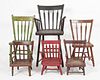 Six Arrowback Windsor Chairs