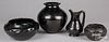 Santa Clara Pueblo Indian blackware pottery pieces
