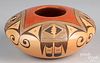 Hopi Indian polychrome pottery vessel