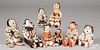 Native American Indian pottery storyteller figures