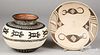 Two Native American Indian pottery items