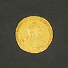 1758 Russia 5 Ruble Gold Coin.