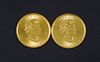 (2) Canada $50 Maple Leaf Gold Coins.