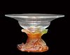 A French Daum Nancy Crystal Compote Centerpiece, Signed