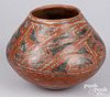Casas Grande Indian red and black pottery olla