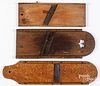 Three wood slaw boards