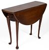 DIMINUTIVE NEW ENGLAND QUEEN ANNE CHERRY FALL-LEAF TABLE