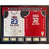 RARE & Incredible NBA Top 50 Greatest Players Signed Jersey Display Michael Jordan (JSA LOA)
