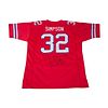 OJ Simpson Red Bills inscribed jersey JSA COA