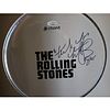Charlie Watts Signed 'THE ROLLING STONES' Drumhead (JSA LOA)

