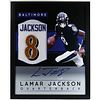 Lamar Jackson Signed 35x43 Custom Framed Jersey (JSA Hologram)