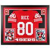 Jerry Rice Signed Jersey Framed & Matted (BAS COA)
