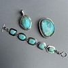 3 Pieces Sterling Silver with Turquoise 