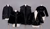 FIVE PIECES LADIES OUTERWEAR, PHILADELPHIA, LATE 19TH- EARLY 20TH C