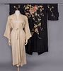 TWO EMBROIDERED KIMONO STYLE ROBES, JAPAN, 1930s