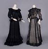 TWO BLACK NET OR GAUZE DAY DRESS, c. 1905