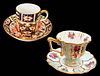 2 Items Lot, French Sevres & English Royal Crown Derby Cup & Saucer