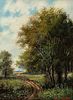 Attributed Emil Hunten Oil Landscape Painting