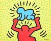 Keith Haring "Radiant Baby" Gouache Painting