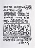 Keith Haring "Slide Talk" Flyer Drawing, 1983 Event