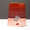 Dale Chihuly "Red Blanket Cylinder" Vase