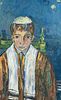 Jehudith (Judyra) Sobel 'Jewish Boy' Oil on Canvas