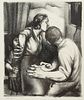 Victor Szucs 1938 Signed Etching with Figures