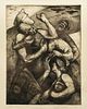 Victor Szucs 1937 Signed Guernica Etching