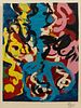 Karel Appel 'In Praise of Folly' Lithograph 1977 Signed