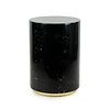 Rossi Polimetal Black Lacquer MOP Round Pedestal Stand 
