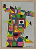 Rolph Scarlett Abstract Geometric Face Painting
