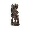 Chinese Carved Wood Fisherman and Child Figure
