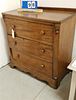 19TH C 3 DRAWER CHEST 29"H 28"W 14-1/2"D
