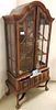 S. AFRICAN STINKWOOD CHINA CABINET 73 1/2"H X 35"W X 17 1/2"D