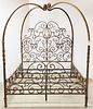 WROUGHT CANOPY QUEEN BED 7'H